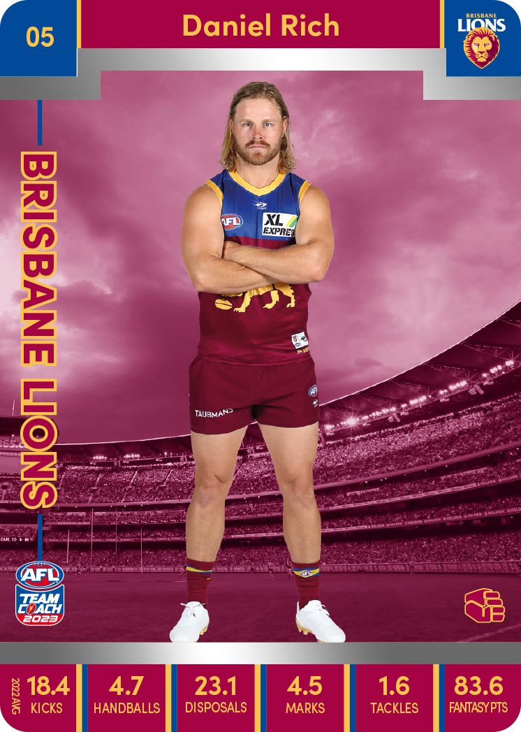 Daniel Rich, 05, Silver Parallel, 2023 Teamcoach AFL