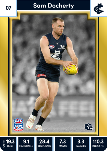 Sam Docherty, 07, Gold Parallel, 2023 Teamcoach AFL
