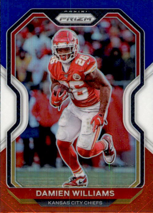 Damien Williams, Red White Blue Prizm, 2020 Panini Prizm Football NFL