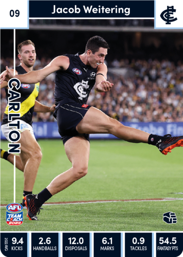 2023 Teamcoach AFL Common Cards -  Cards 1 to 100 - Pick Your Card