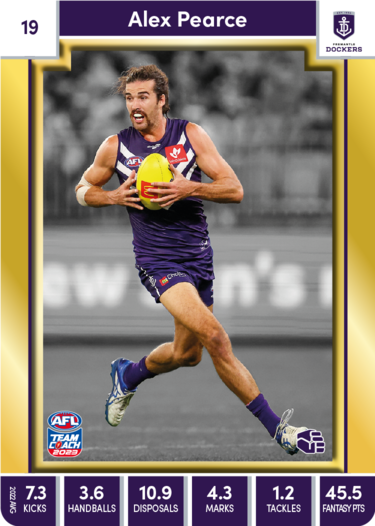 Alex Pearce, 19, Gold Parallel, 2023 Teamcoach AFL