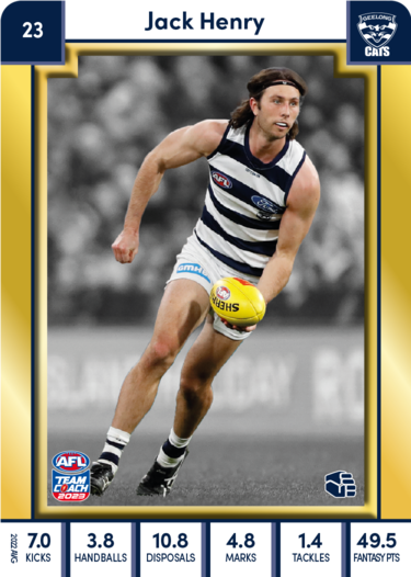 Jack Henry, 23, Gold Parallel, 2023 Teamcoach AFL