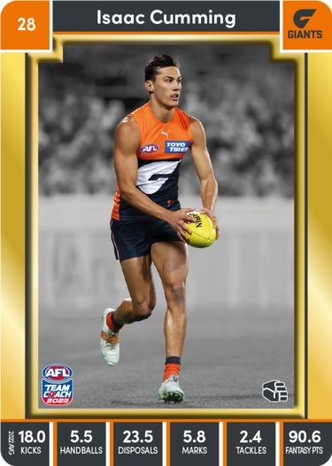Isaac Cumming, 28, Gold Parallel, 2023 Teamcoach AFL