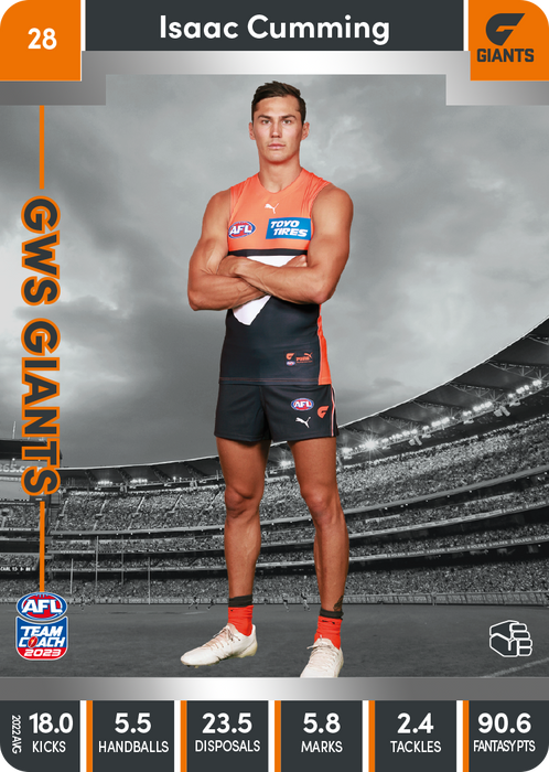 Isaac Cumming, 28, Silver Parallel, 2023 Teamcoach AFL