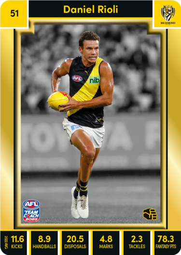 Daniel Rioli, 51, Gold Parallel, 2023 Teamcoach AFL