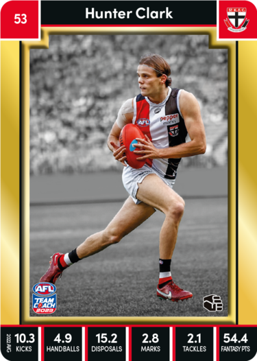 Hunter Clark, 53, Gold Parallel, 2023 Teamcoach AFL