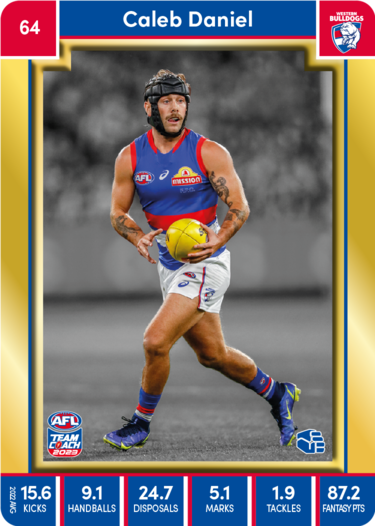 Caleb Daniel, 64, Gold Parallel, 2023 Teamcoach AFL