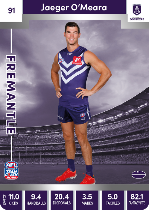 Jaeger O'Meara, 91, Silver Parallel, 2023 Teamcoach AFL