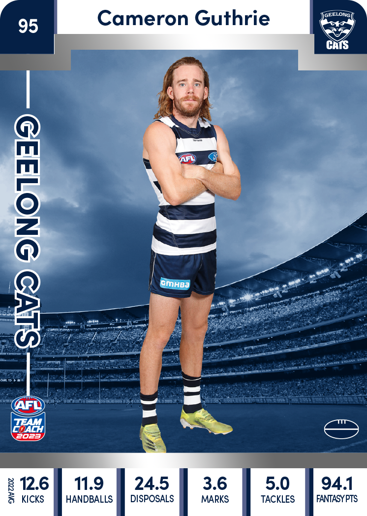 Cameron Guthrie, 95, Silver Parallel, 2023 Teamcoach AFL