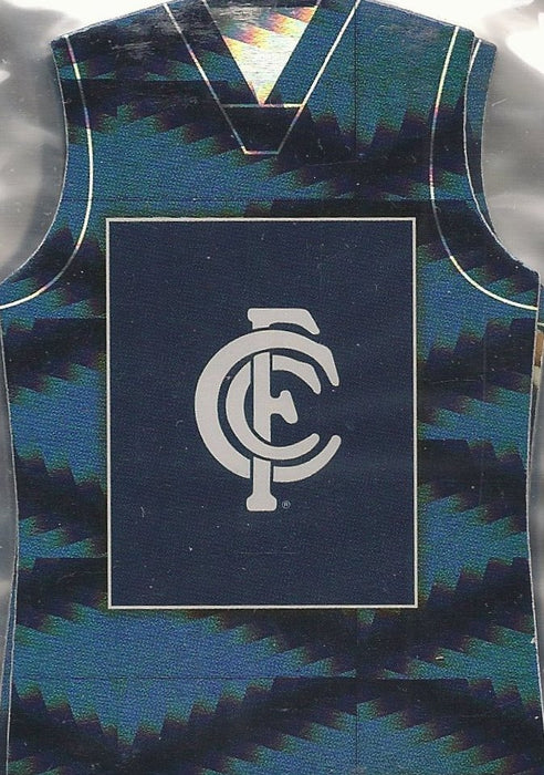 Carlton Blues, Holofoil Guernsey Die-cut Team Set, 2010 Select AFL Prestige