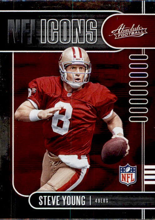 Steve Young, NFL Icons, 2019 Panini Absolute Football NFL