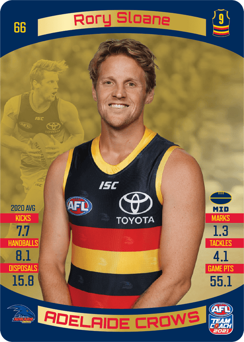 Rory Sloane, Gold, 2021 Teamcoach AFL