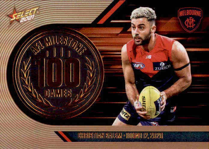 Christian Salem, 100 Games Milestone, 2021 Select AFL Footy Stars