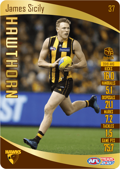 James Sicily, Gold, 2020 Teamcoach AFL