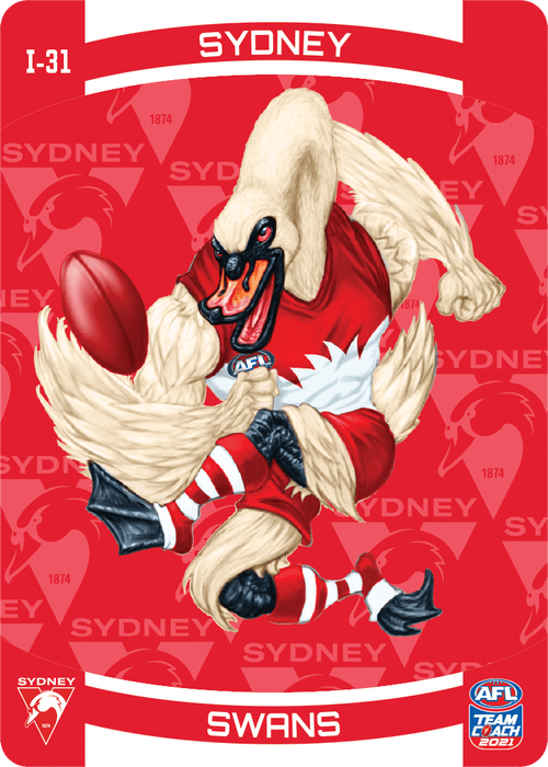 Sydney Swans Mascot, 3D Icons, 2021 Teamcoach AFL