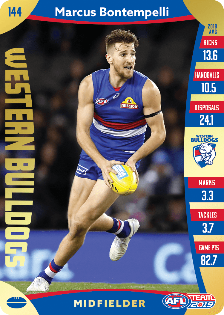 Marcus Bontempelli, Gold, 2019 Teamcoach AFL