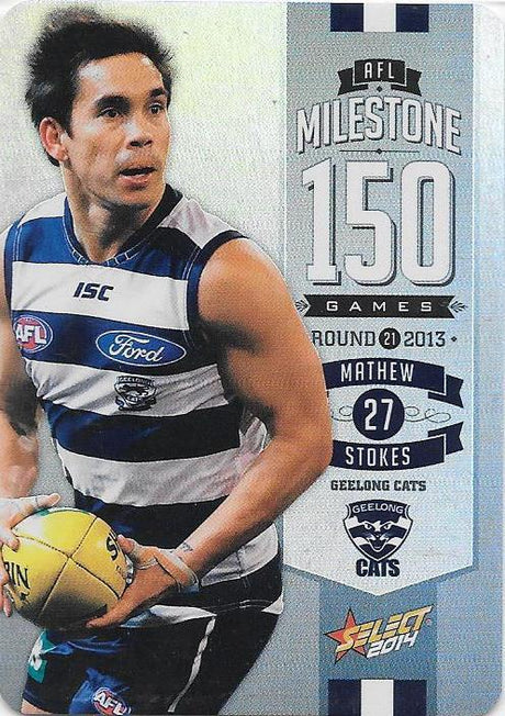 Mathew Stokes, 150 Game Milestone, 2014 Select AFL Champions