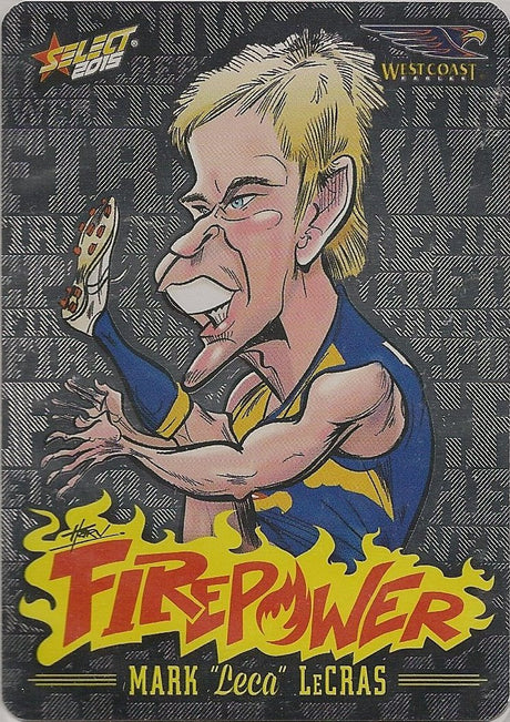 Mark Lecras, Firepower Caricatures, 2015 Select AFL Champions