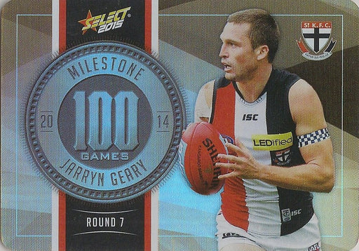 Jarryn Geary, 100 Games Milestone, 2015 Select AFL Champions