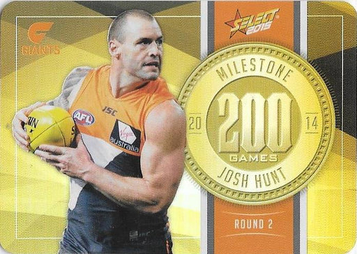 Josh Hunt, 200 Games Milestone, 2015 Select AFL Champions