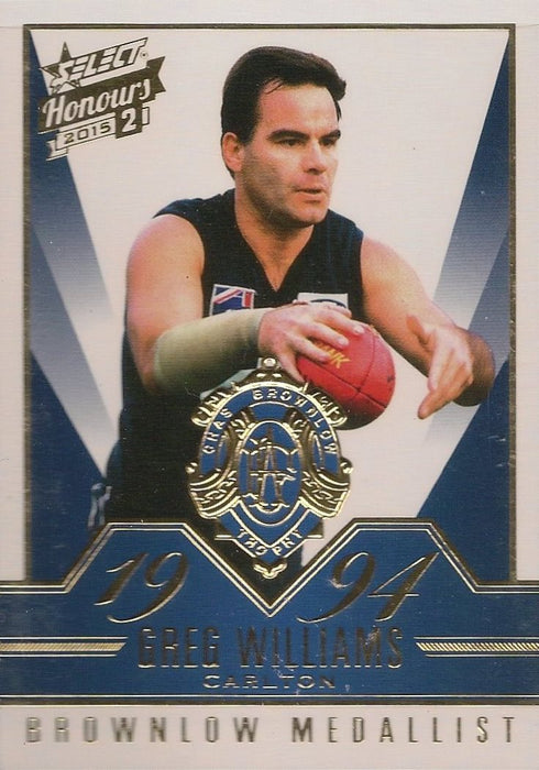 Greg Williams, Brownlow Gallery, 2015 Select AFL Honours 2