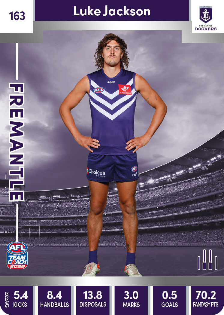 Luke Jackson, 163, Silver Parallel, 2023 Teamcoach AFL