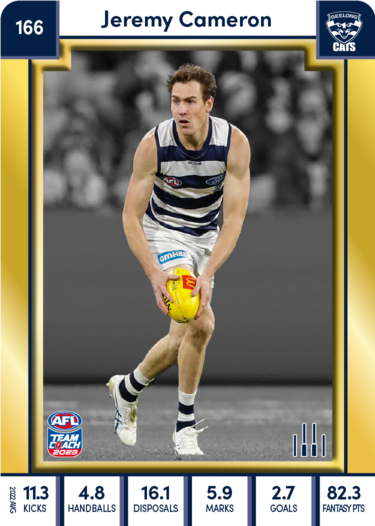 Jeremy Cameron, 166, Gold Parallel, 2023 Teamcoach AFL
