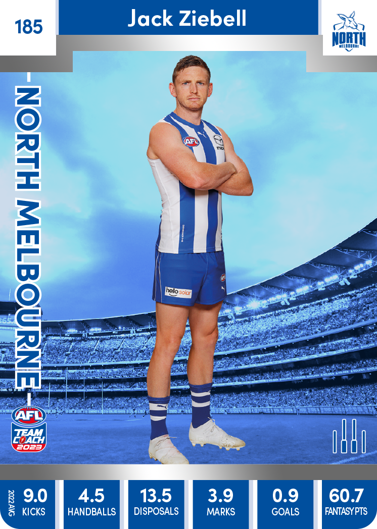 Jack Ziebell, 185, Silver Parallel, 2023 Teamcoach AFL