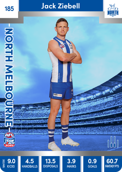 Jack Ziebell, 185, Silver Parallel, 2023 Teamcoach AFL