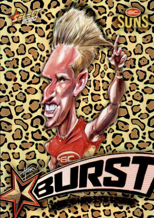 Darcy MacPherson, Leopard Starburst, 2020 Select AFL Footy Stars