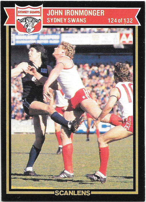 John Ironmonger, 1987 Scanlens VFL