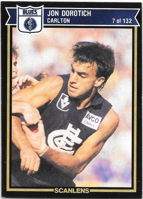 Jon Dorotich, 1987 Scanlens VFL