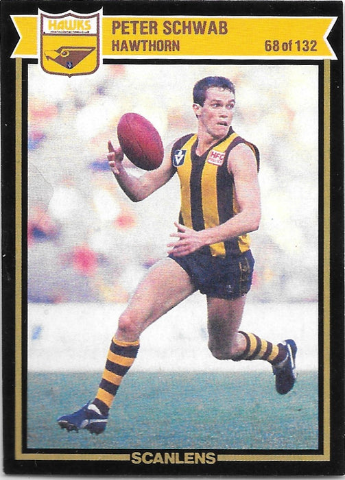 Peter Schwab, 1987 Scanlens VFL