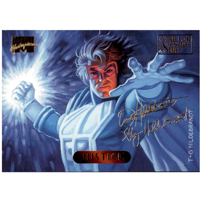 Justice, #61, Gold Foil Signature Series, 1994 Marvel Masterpieces