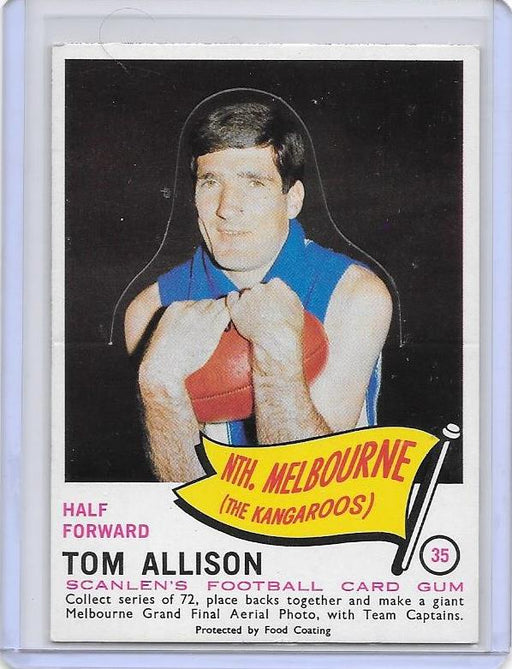 Tom Allison, Die-Cut, 1966 Scanlens VFL