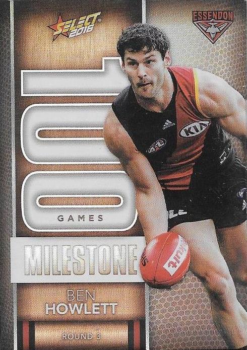 Ben Howlett, 100 Games Milestone, 2016 Select AFL Footy Stars