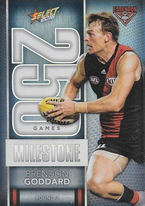 Brendon Goddard, 250 Games Milestone, 2016 Select AFL Footy Stars