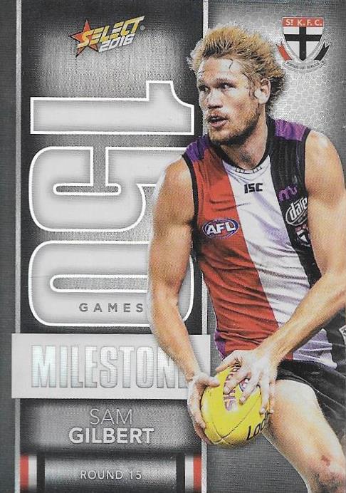 Sam Gilbert, 150 Games Milestone, 2016 Select AFL Footy Stars