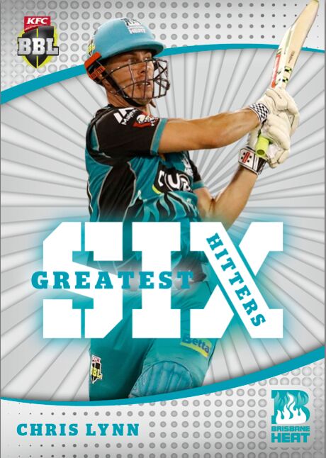 Greatest Six Hitters, 2018-19 Tap'n'play CA BBL 08 Cricket - 1 to 8 - Pick Your Card