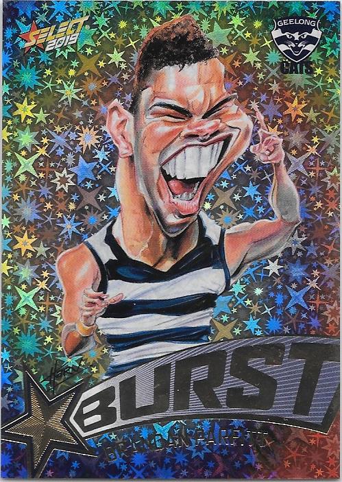 Brandan Parfitt, Starburst Tie-Dye Caricatures, 2019 Select AFL Footy Stars