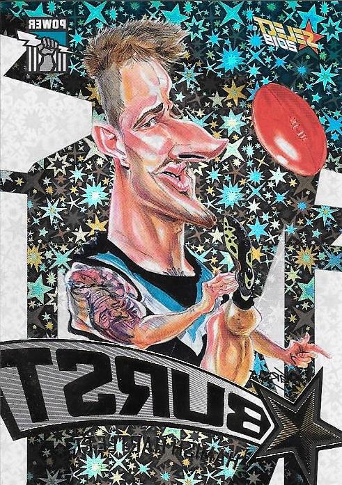 Hamish Hartlett, Team Logo Starburst Caricatures, 2019 Select AFL Footy Stars