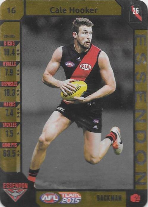 Cale Hooker, Gold, 2015 Teamcoach AFL