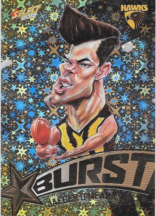 Jaeger O'Meara, Team Logo Starburst Caricatures, 2019 Select AFL Footy Stars