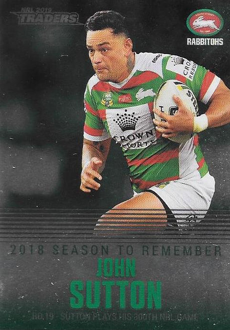 John Sutton, Season to Remember, 2019 TLA/ESP Traders NRL