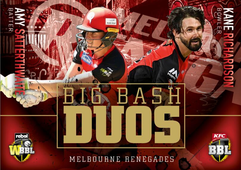 Big Bash Duos, 2018-19 Tap'n'play CA BBL 08 Cricket - 1 to 8 - Pick Your Card