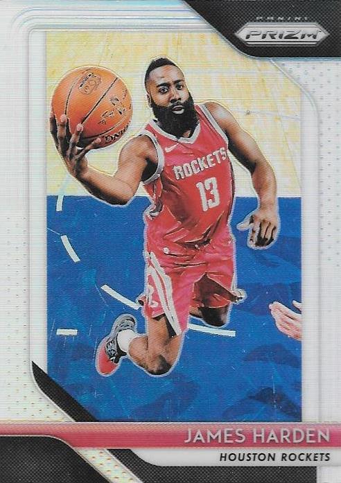 James Harden, Silver Prizm, 2018-19 Panini Prizm Basketball NBA