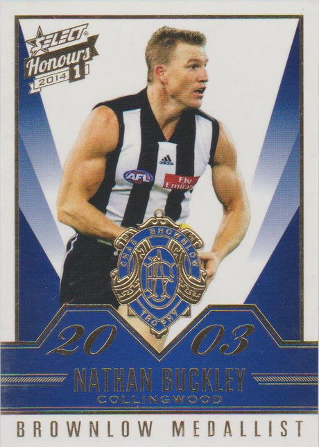Nathan Buckley, Brownlow Gallery, 2014 Select AFL Honours 1