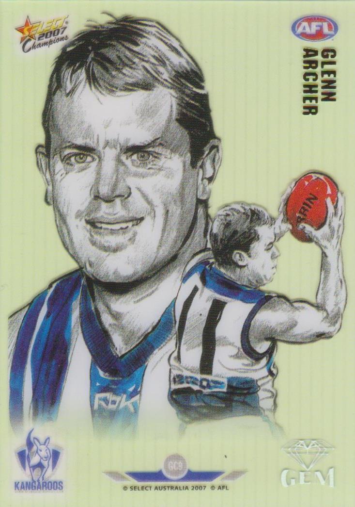 Glenn Archer, Gem card, 2007 Select AFL Champions