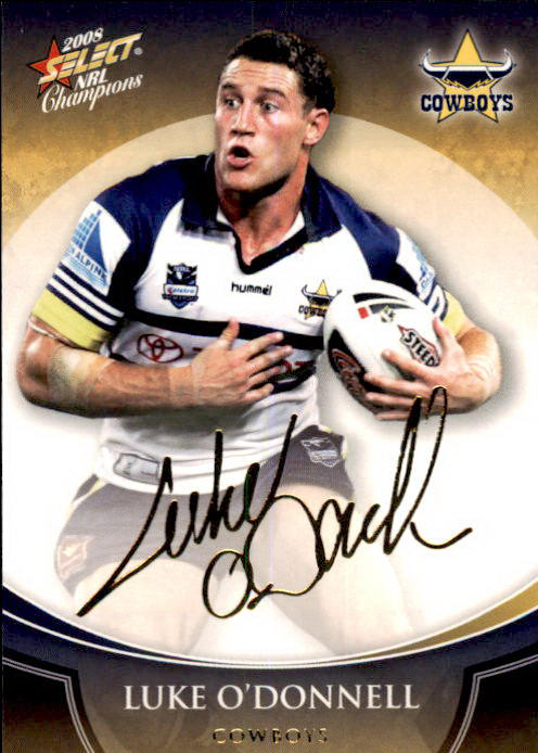 Luke O'Donnell, Gold Signature, 2008 Select NRL Champions