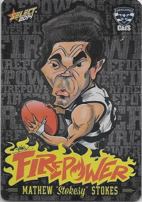 Mathew Stokes, Firepower Caricatures, 2014 Select AFL Champions